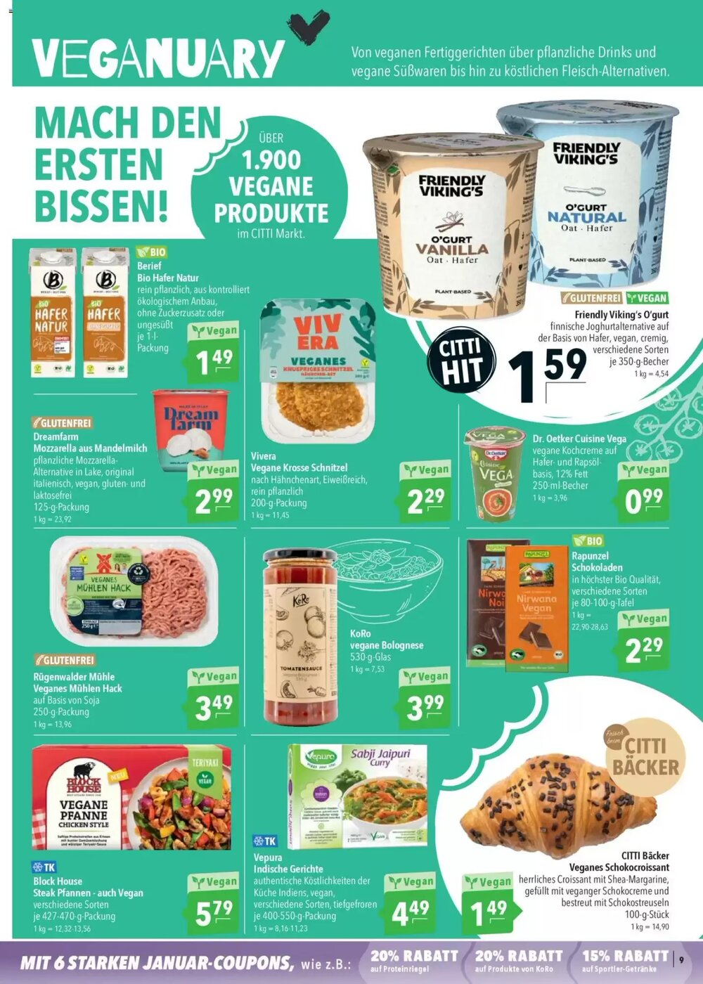 CITTI Markt Prospekt (ab 07.01.2026) zum Blättern - Seite 9