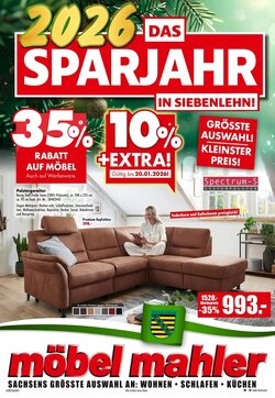 Möbel Mahler Prospekt (ab 07.01.2026) zum Blättern - Seite 1