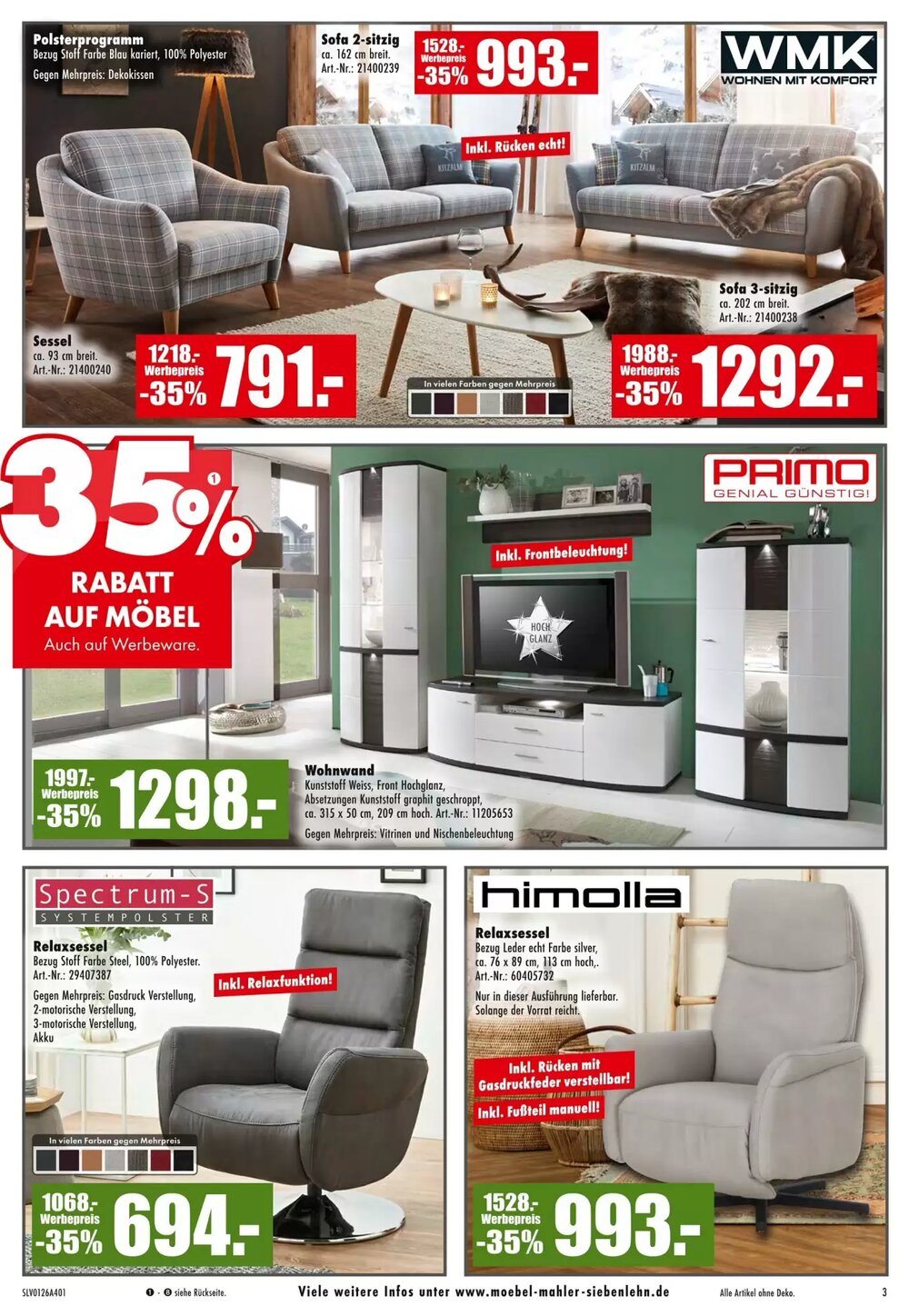 Möbel Mahler Prospekt (ab 07.01.2026) zum Blättern - Seite 3