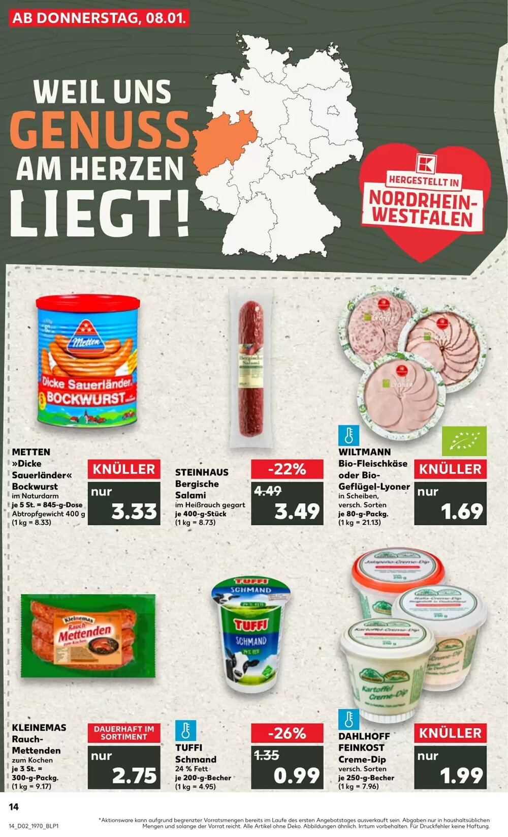 Kaufland Prospekt (ab 08.01.2026) zum Blättern - Seite 14