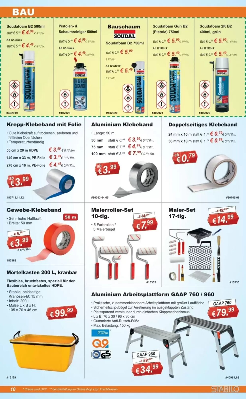 Stabilo Fachmarkt Prospekt (ab 08.01.2026) zum Blättern - Seite 10