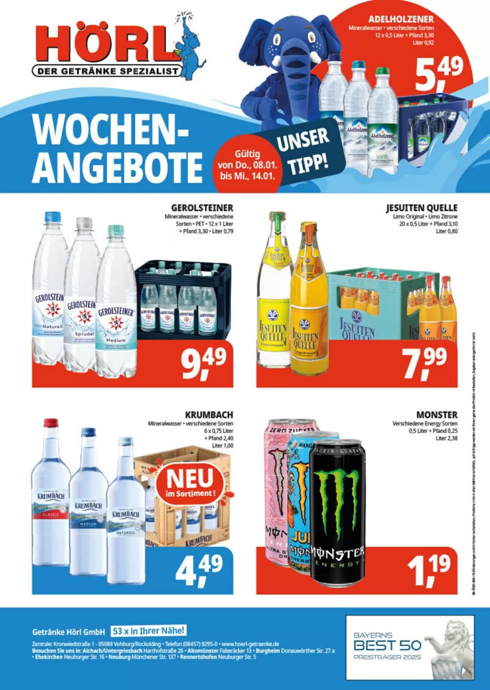 Hörl Getränke Prospekt (ab 08.01.2026) zum Blättern - Seite 2