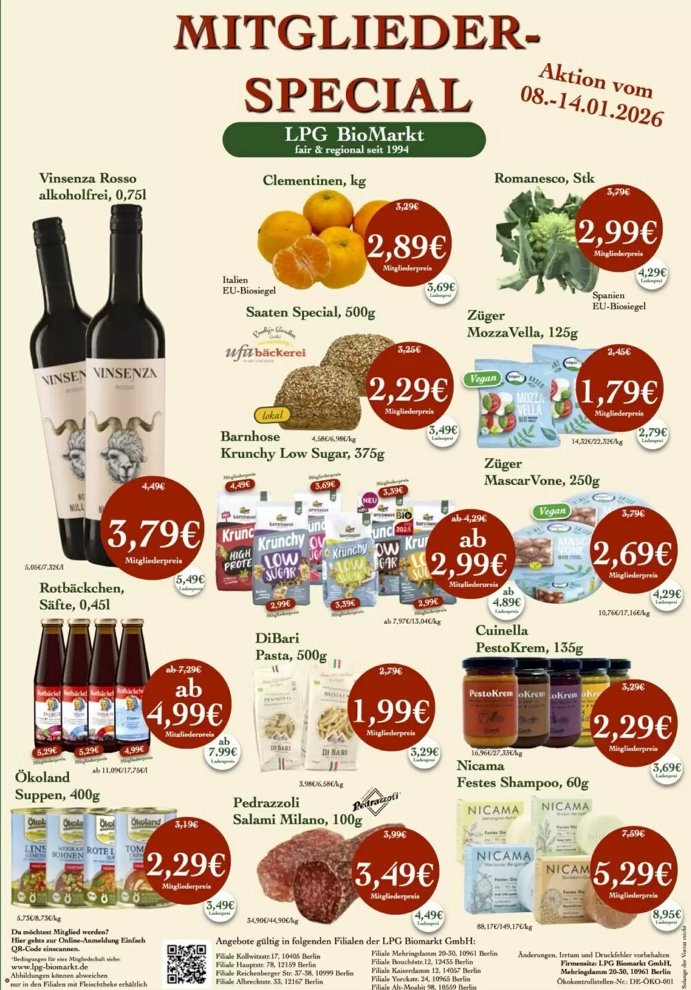 LPG Biomarkt Prospekt (ab 08.01.2026) zum Blättern - Seite 1