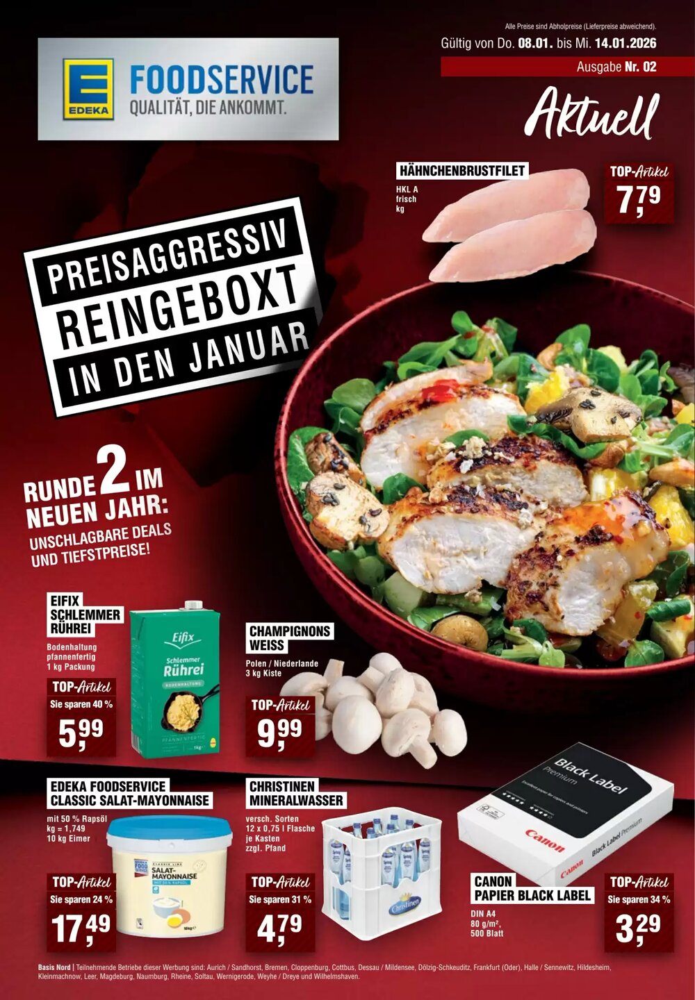EDEKA Foodservice Prospekt (ab 08.01.2026) zum Blättern - Seite 1