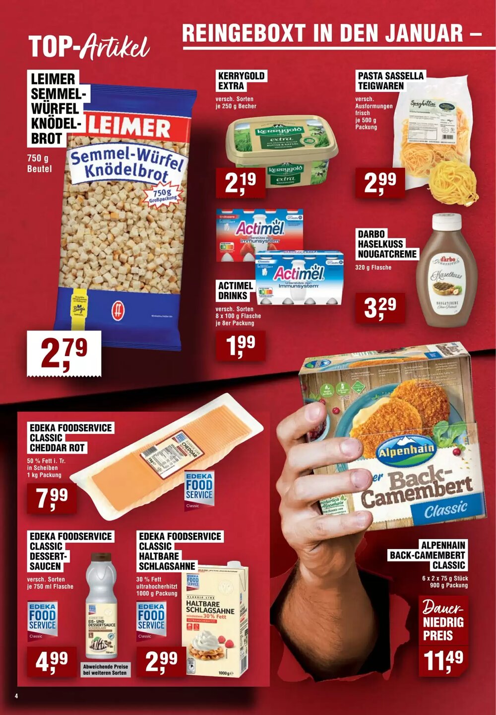EDEKA Foodservice Prospekt (ab 08.01.2026) zum Blättern - Seite 4