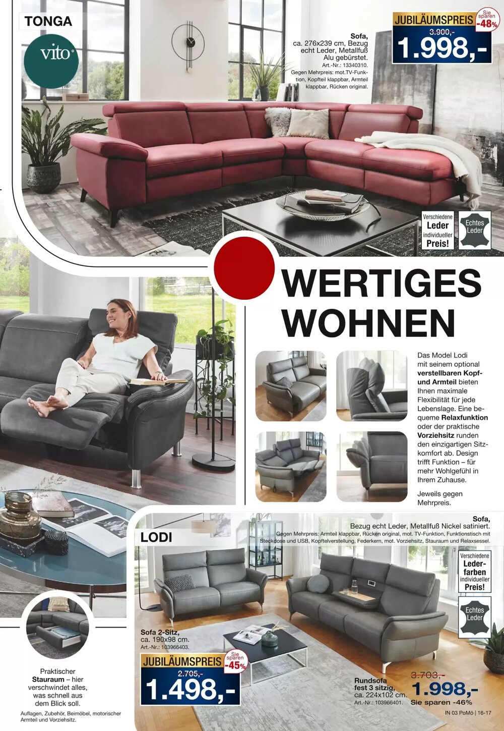Möbel Inhofer Prospekt (ab 08.01.2026) zum Blättern - Seite 17