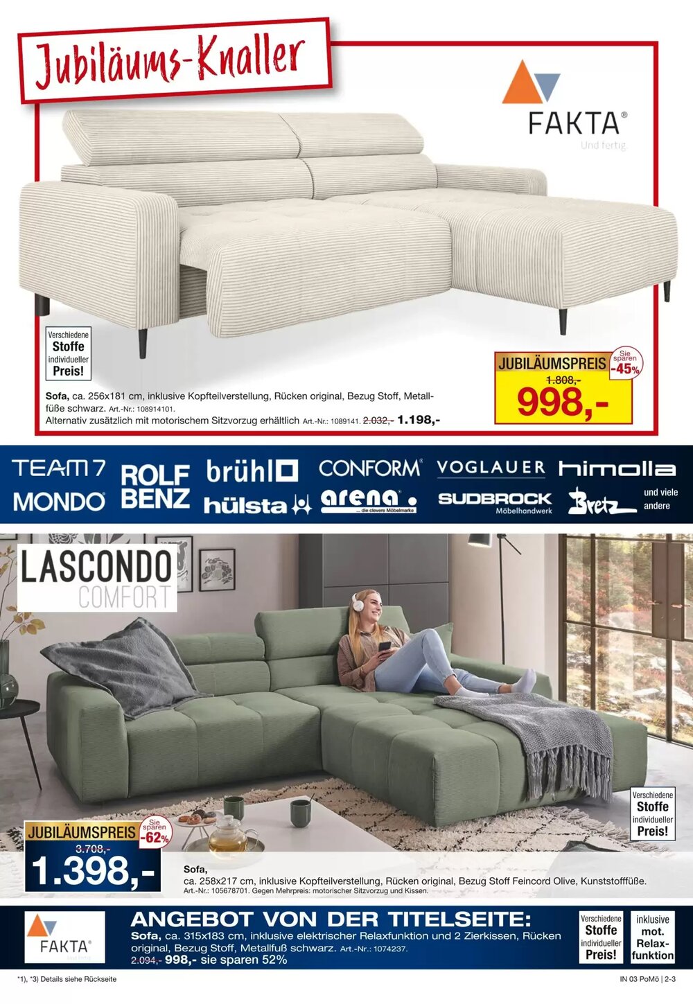 Möbel Inhofer Prospekt (ab 08.01.2026) zum Blättern - Seite 3