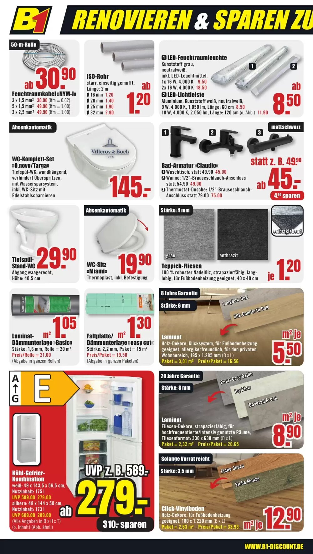 B1 Discount Baumarkt Prospekt (ab 10.01.2026) zum Blättern - Seite 2