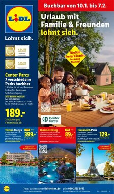 Lidl Reisen Prospekt (ab 10.01.2026) zum Blättern