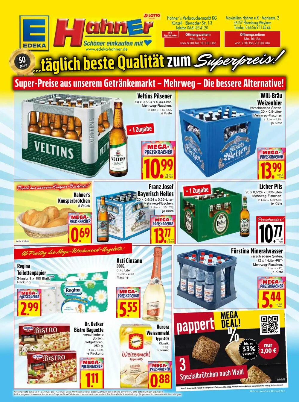EDEKA Hahner Prospekt (ab 11.01.2026) zum Blättern - Seite 2