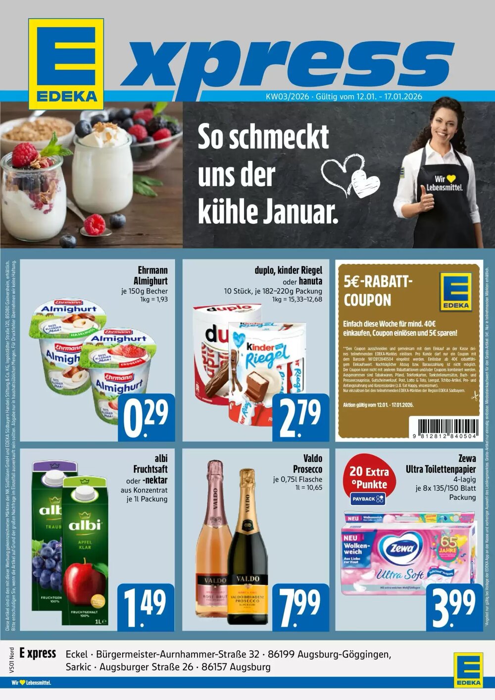 Edeka Xpress Prospekt (ab 11.01.2026) zum Blättern - Seite 1