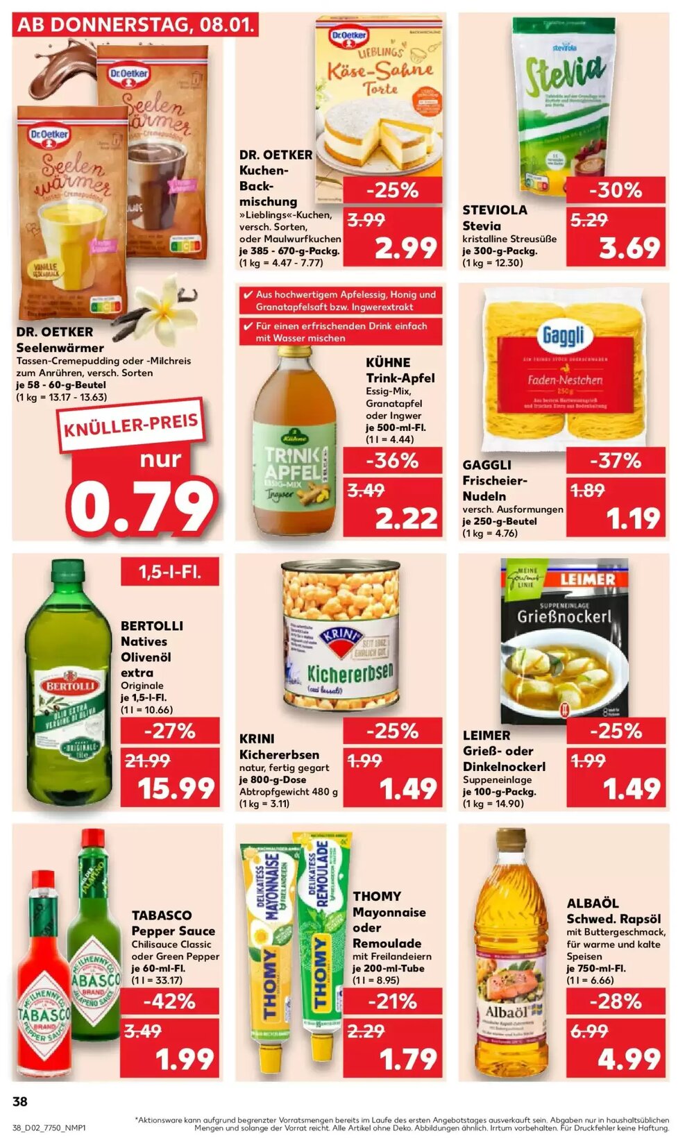 Kaufland Prospekt (ab 11.01.2026) zum Blättern - Seite 38