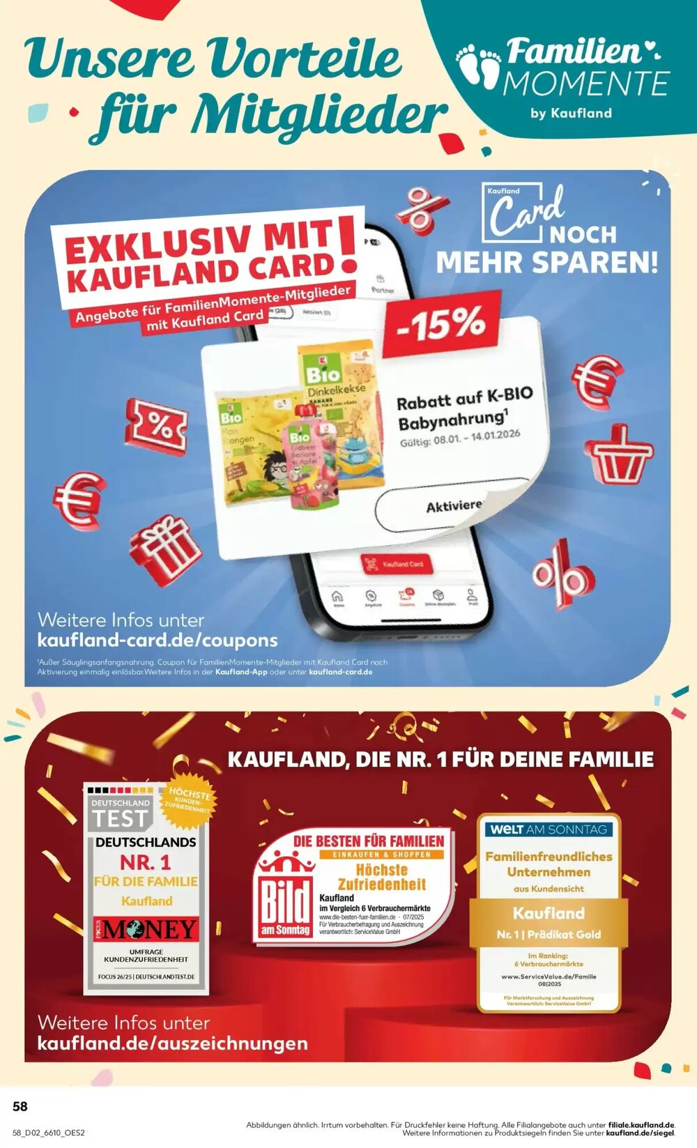 Kaufland Prospekt (ab 11.01.2026) zum Blättern - Seite 58