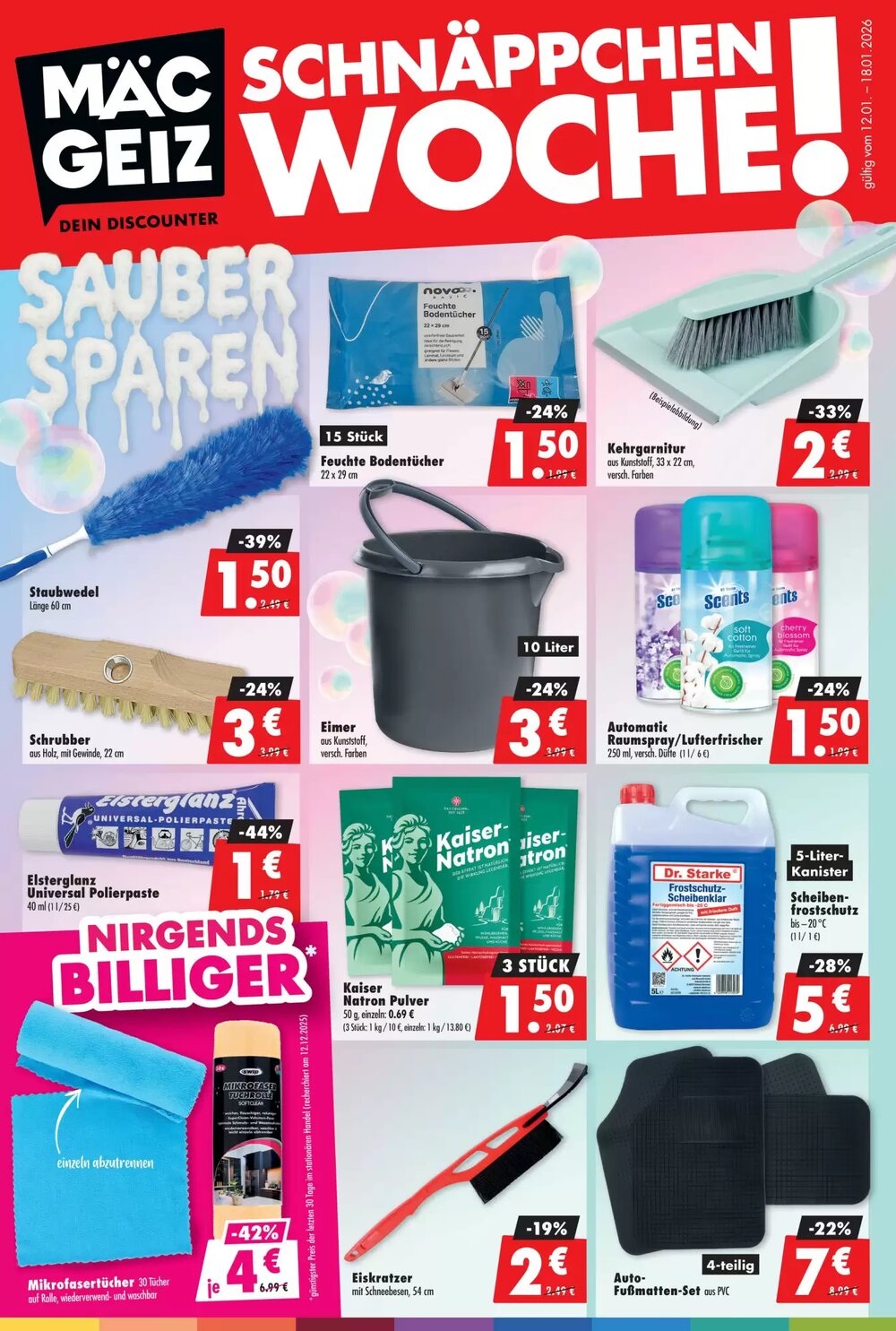 Mäc Geiz Prospekt (ab 12.01.2026) zum Blättern - Seite 1