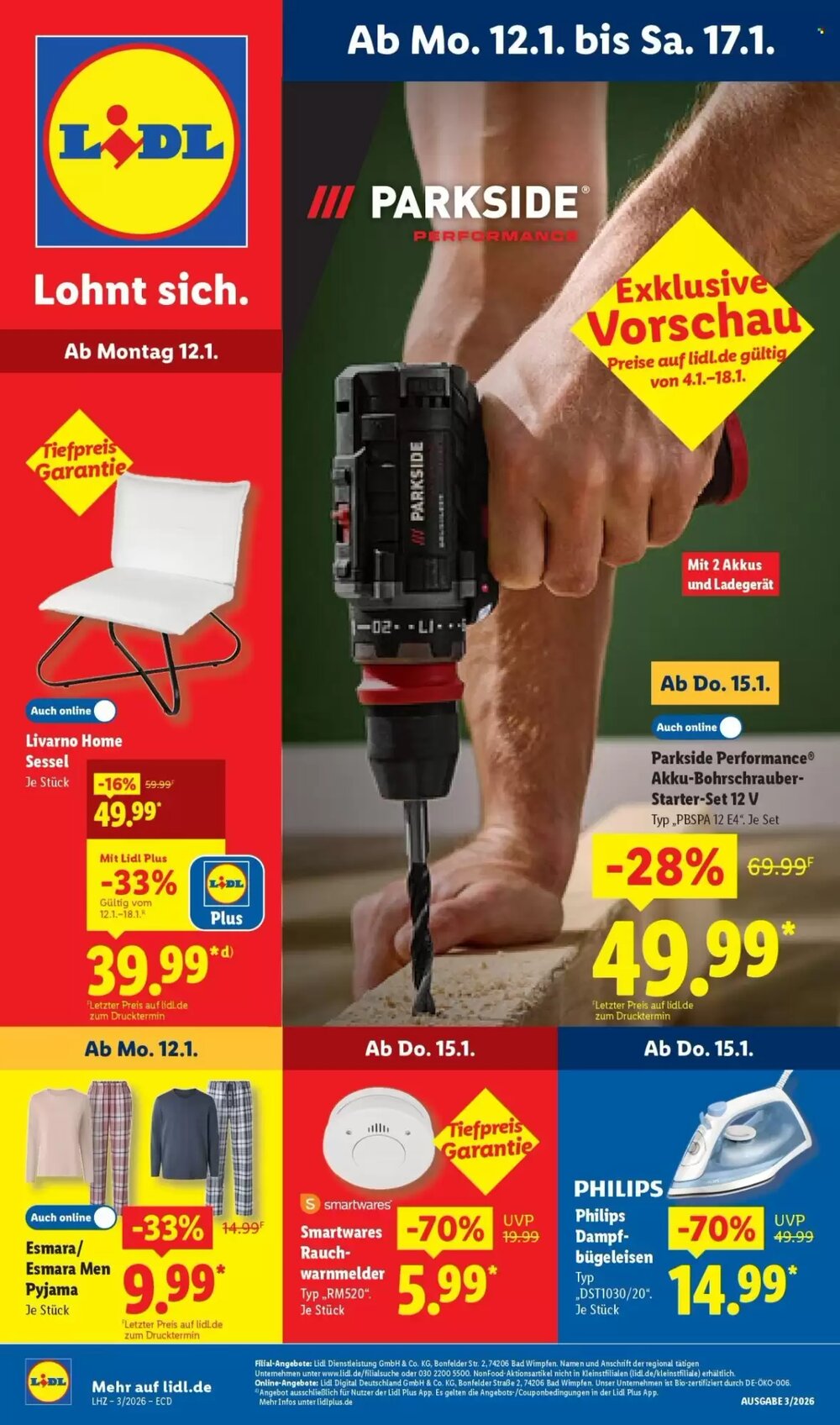Lidl Prospekt (ab 12.01.2026) zum Blättern - Seite 1