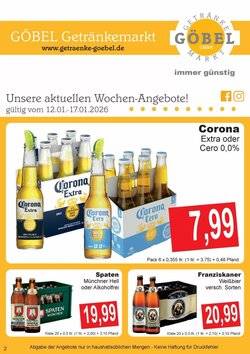 Getränke Göbel Prospekt (ab 12.01.2026) zum Blättern