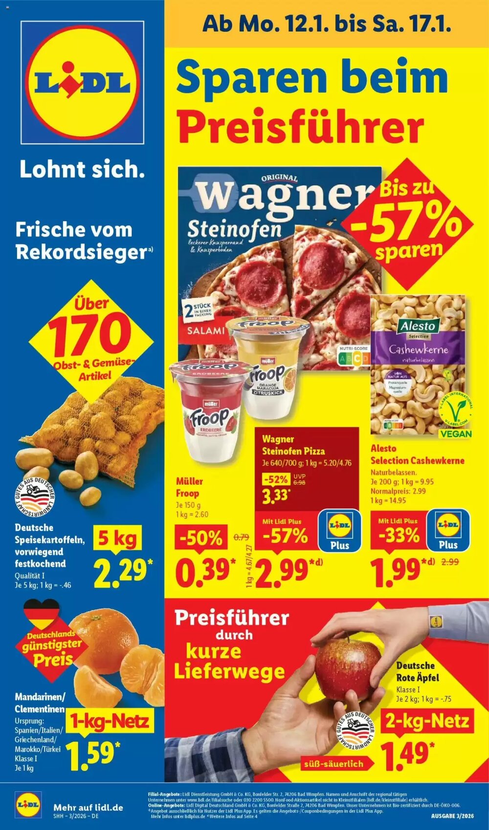 Lidl Prospekt (ab 12.01.2026) zum Blättern - Seite 1