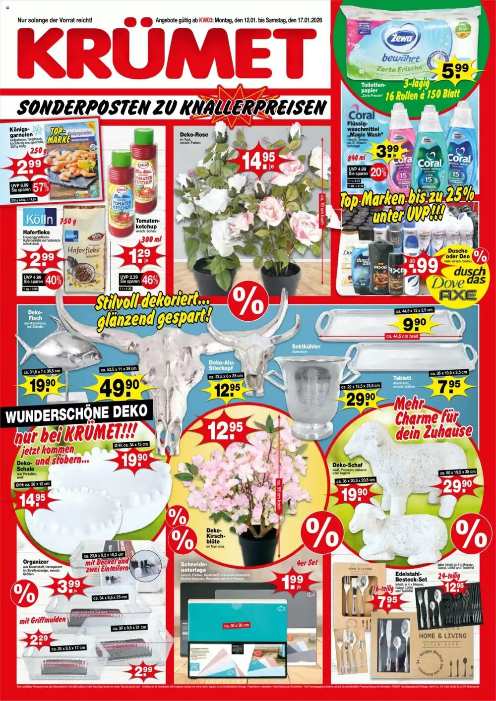 Krümet Sonderposten Prospekt (ab 12.01.2026) zum Blättern - Seite 1