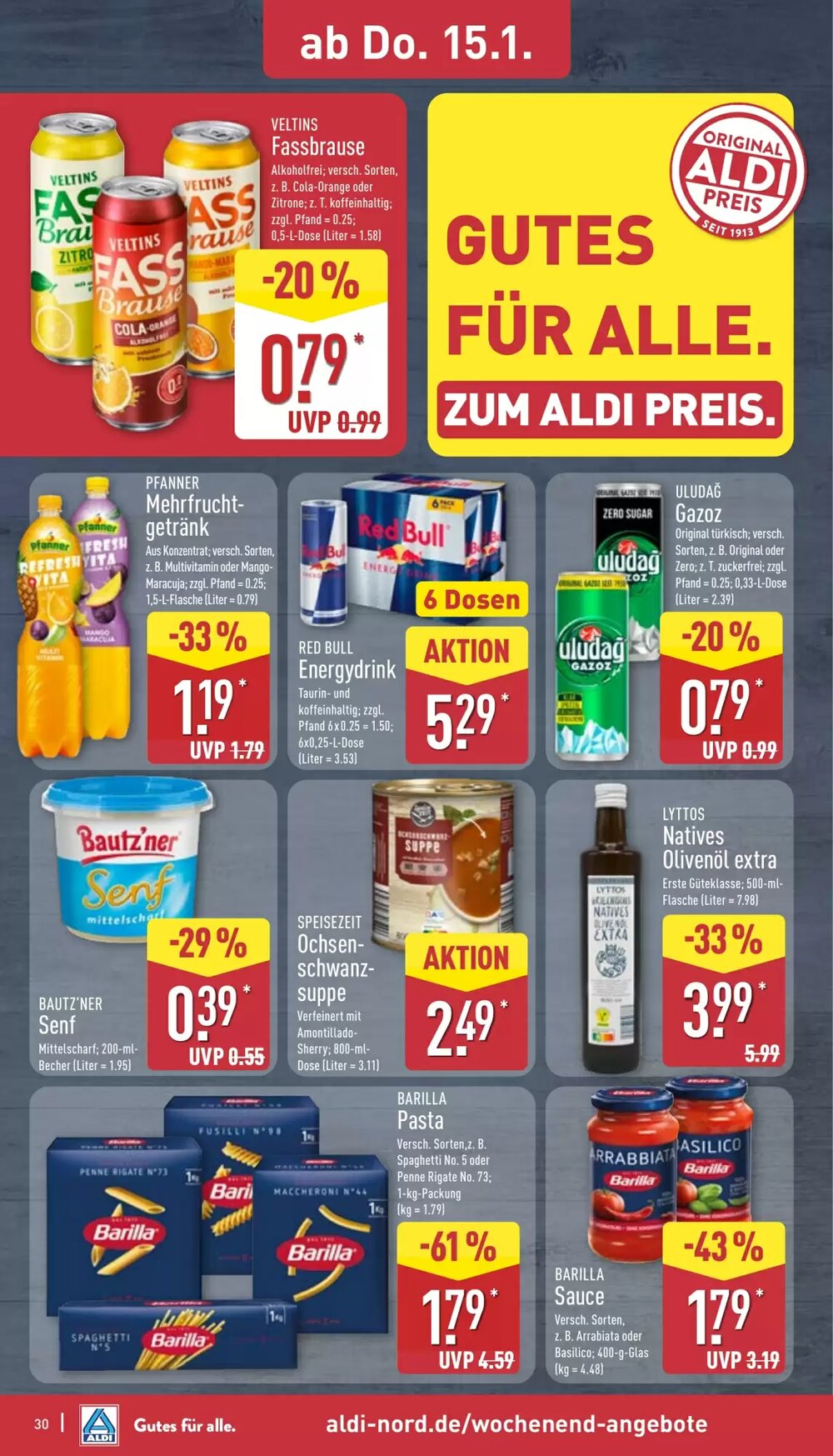 Aldi Nord Prospekt (ab 12.01.2026) zum Blättern - Seite 32