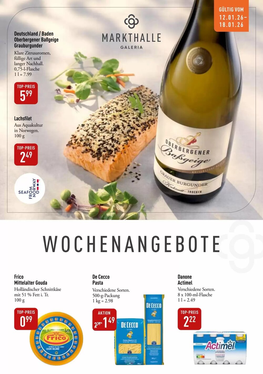 Galeria Markthalle Prospekt (ab 12.01.2026) zum Blättern - Seite 1