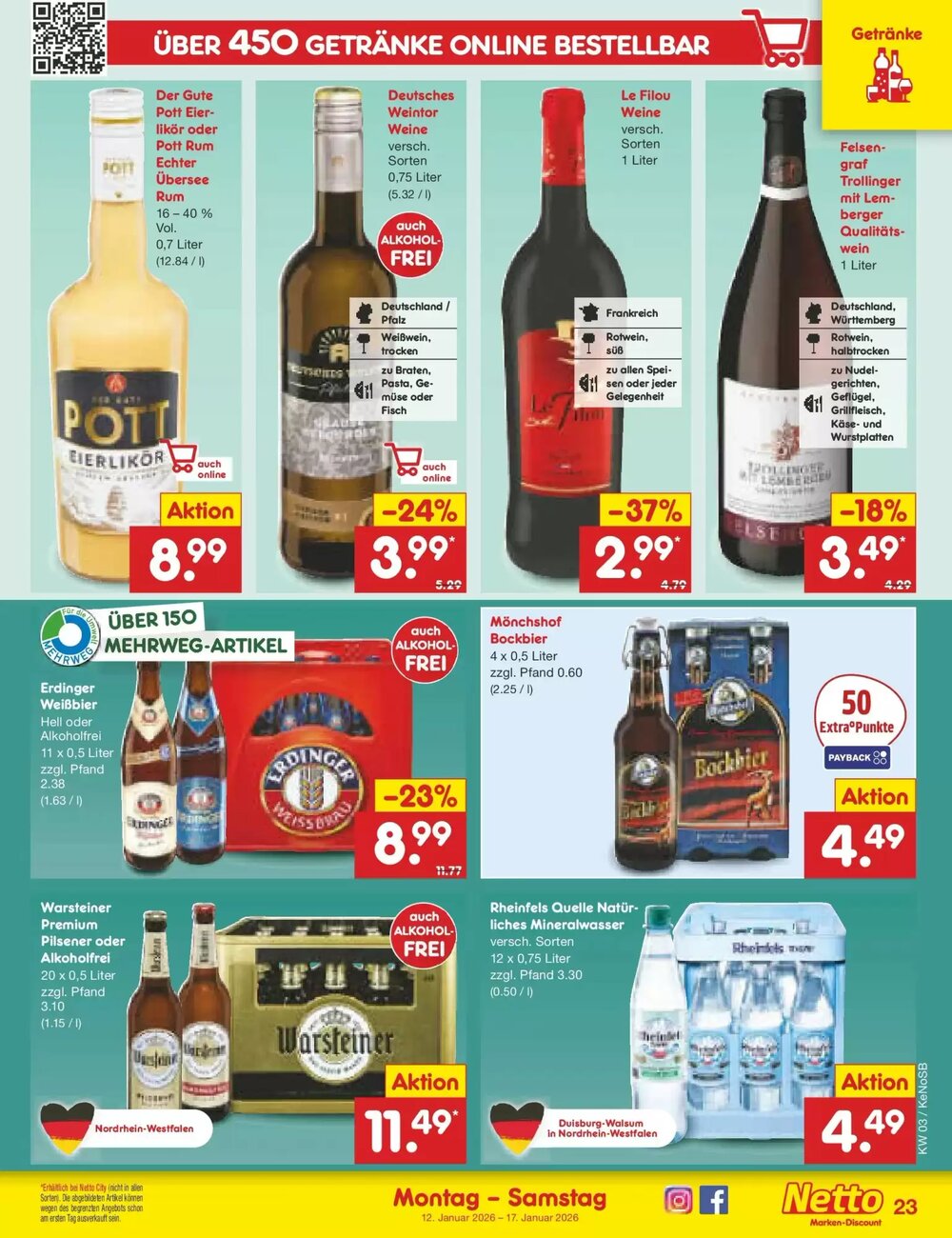 Netto Marken-Discount Prospekt (ab 12.01.2026) zum Blättern - Seite 23