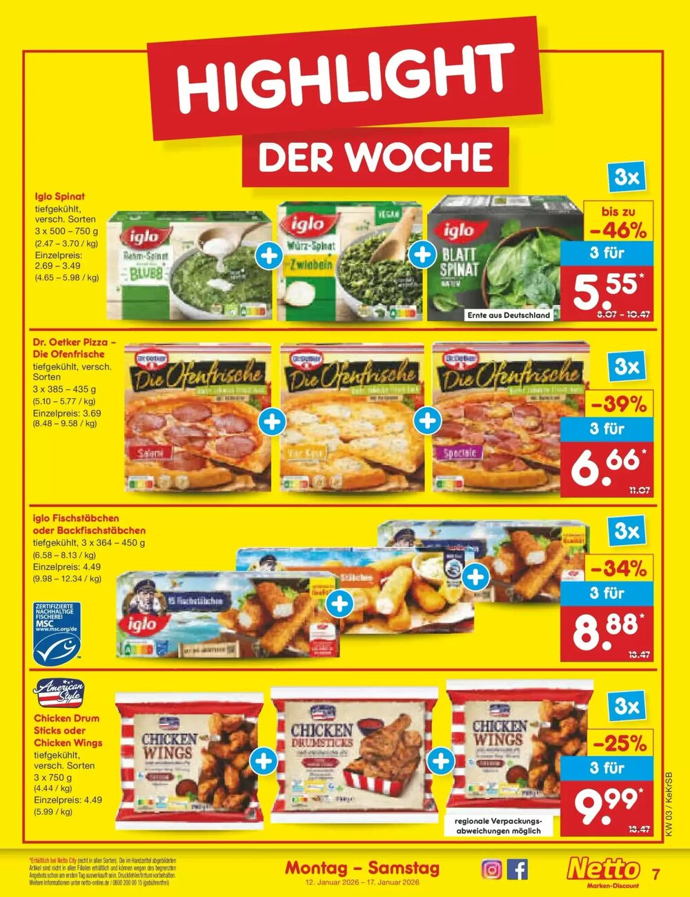 Netto Marken-Discount Prospekt (ab 12.01.2026) zum Blättern - Seite 7