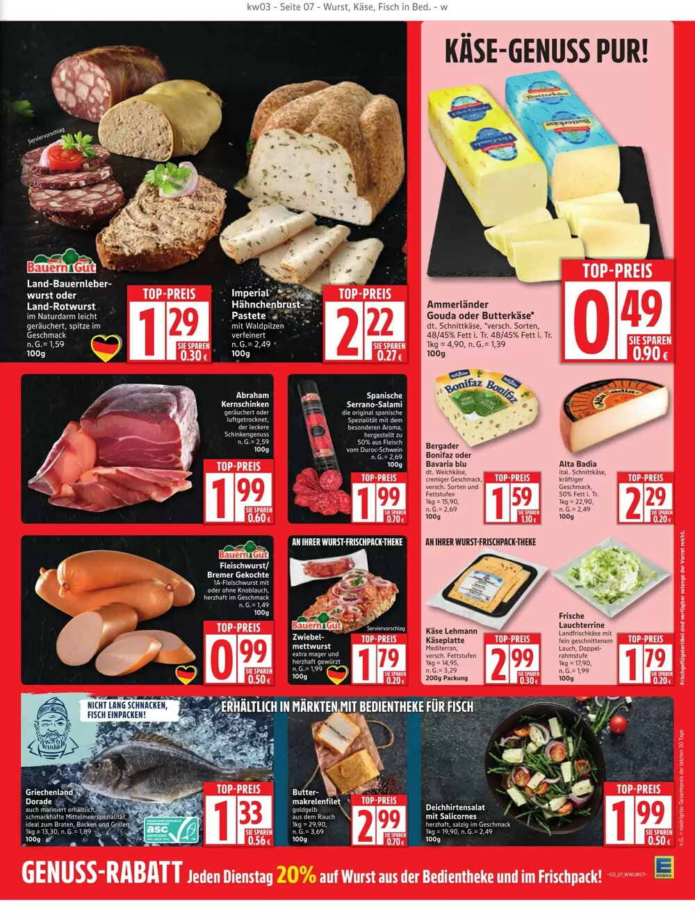 Edeka Prospekt (ab 12.01.2026) zum Blättern - Seite 7