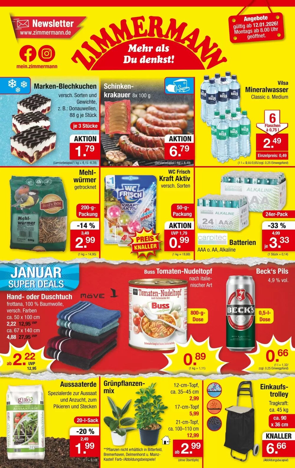 Zimmermann Prospekt (ab 12.01.2026) zum Blättern - Seite 1