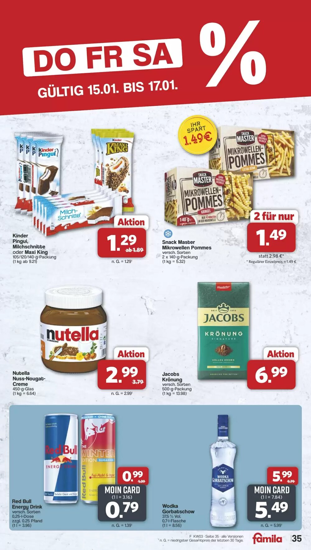 Famila Nord West Prospekt (ab 12.01.2026) zum Blättern - Seite 35