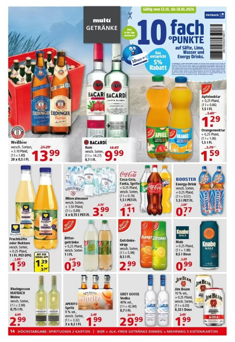 Multi Markt Prospekt (ab 12.01.2026) zum Blättern - Seite 14