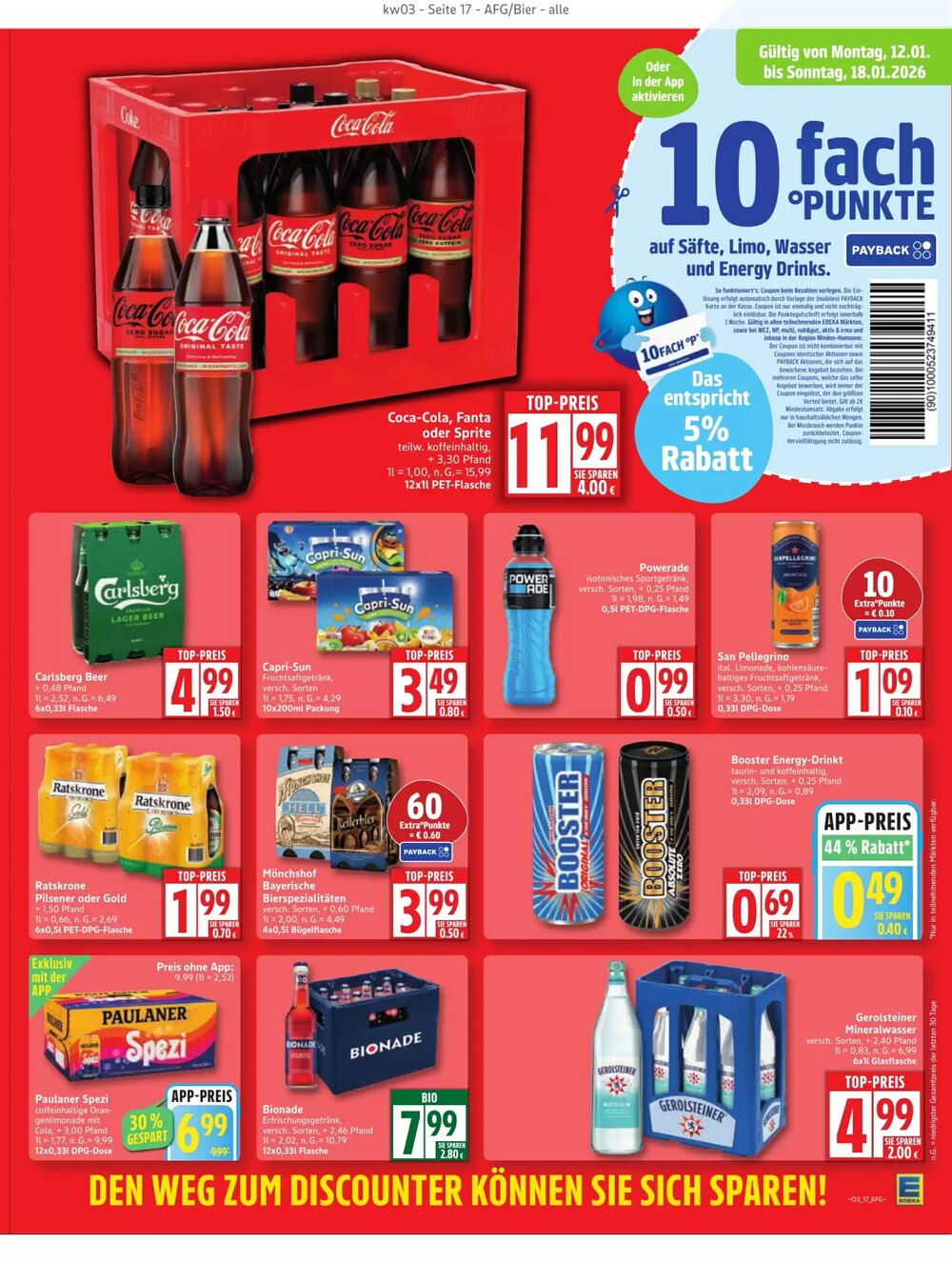 Edeka Prospekt (ab 12.01.2026) zum Blättern - Seite 17