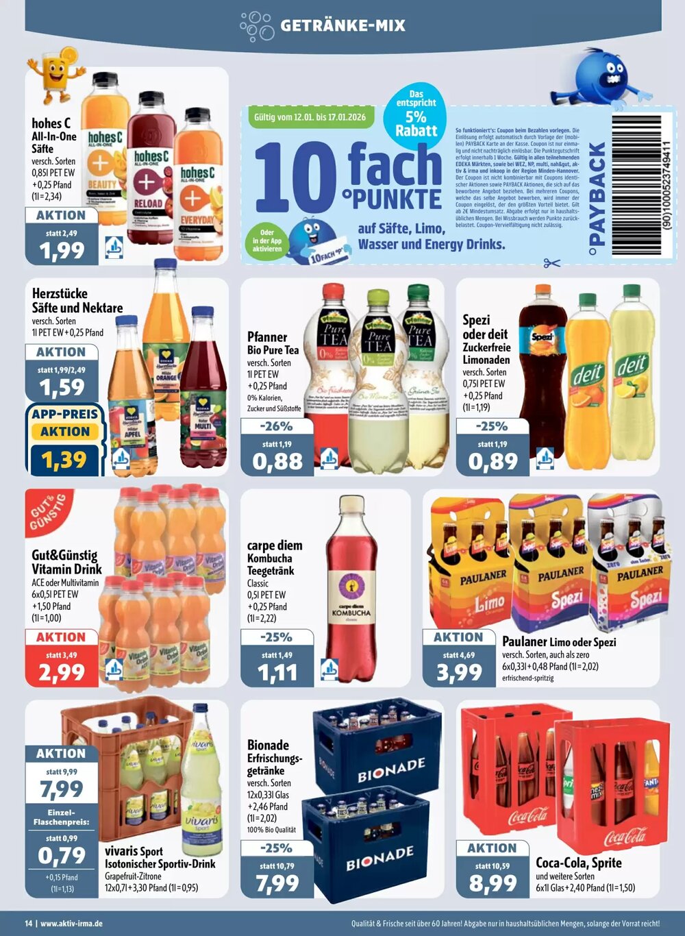 Aktiv Irma Prospekt (ab 12.01.2026) zum Blättern - Seite 14