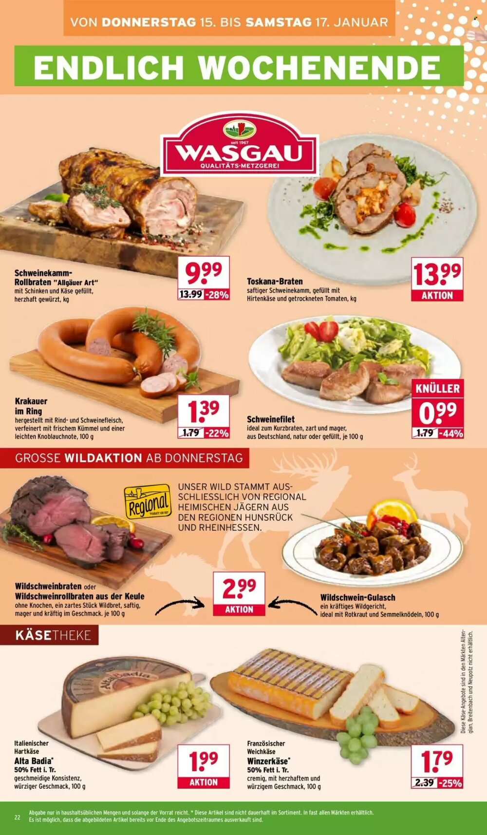 Wasgau Prospekt (ab 12.01.2026) zum Blättern - Seite 22