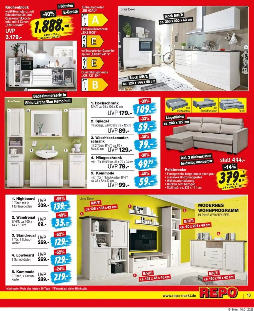 Repo Markt Prospekt (ab 12.01.2026) zum Blättern - Seite 13