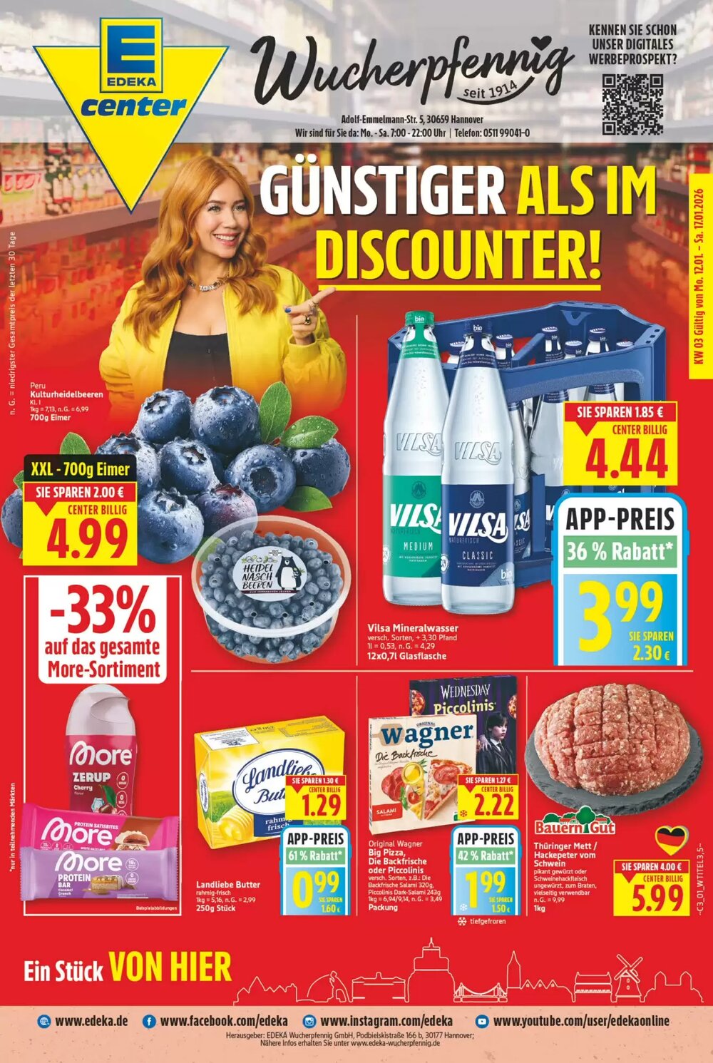 EDEKA Wucherpfennig Prospekt (ab 12.01.2026) zum Blättern - Seite 1