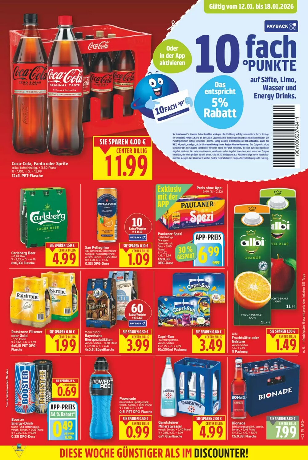 EDEKA Wucherpfennig Prospekt (ab 12.01.2026) zum Blättern - Seite 19