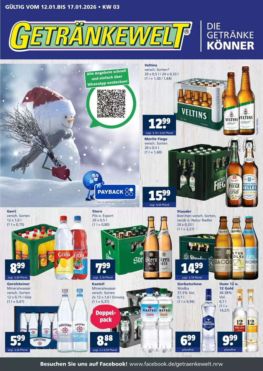 Getränkewelt Prospekt (ab 12.01.2026) zum Blättern - Seite 1