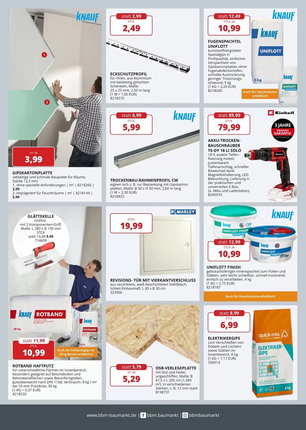 BBM Baumarkt Prospekt (ab 12.01.2026) zum Blättern - Seite 9