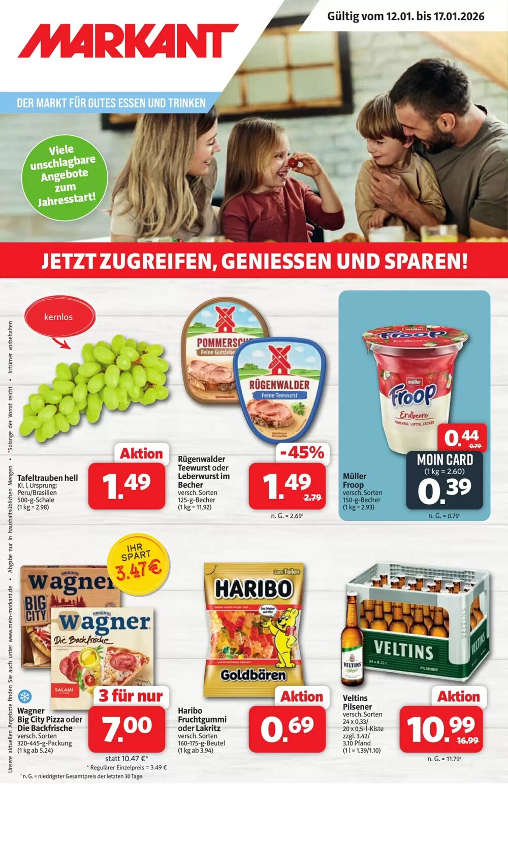 Markant Markt Prospekt (ab 12.01.2026) zum Blättern - Seite 1