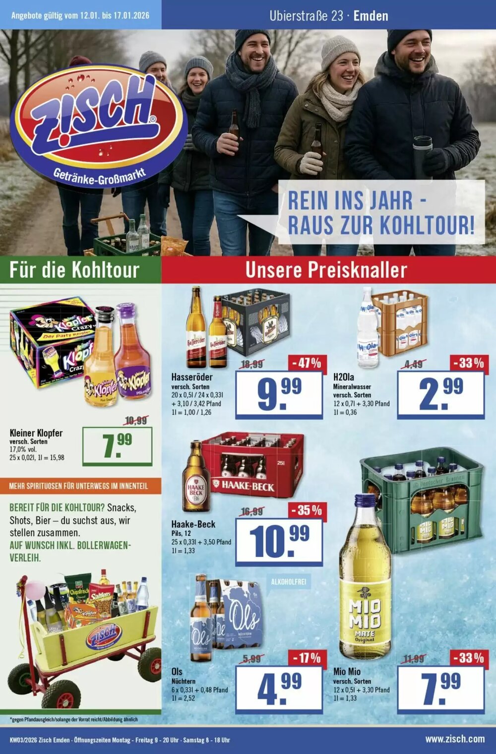 Zisch Prospekt (ab 12.01.2026) zum Blättern - Seite 1