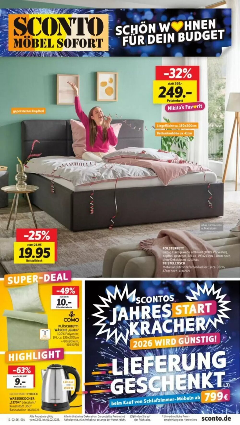 SCONTO Prospekt (ab 12.01.2026) zum Blättern - Seite 1