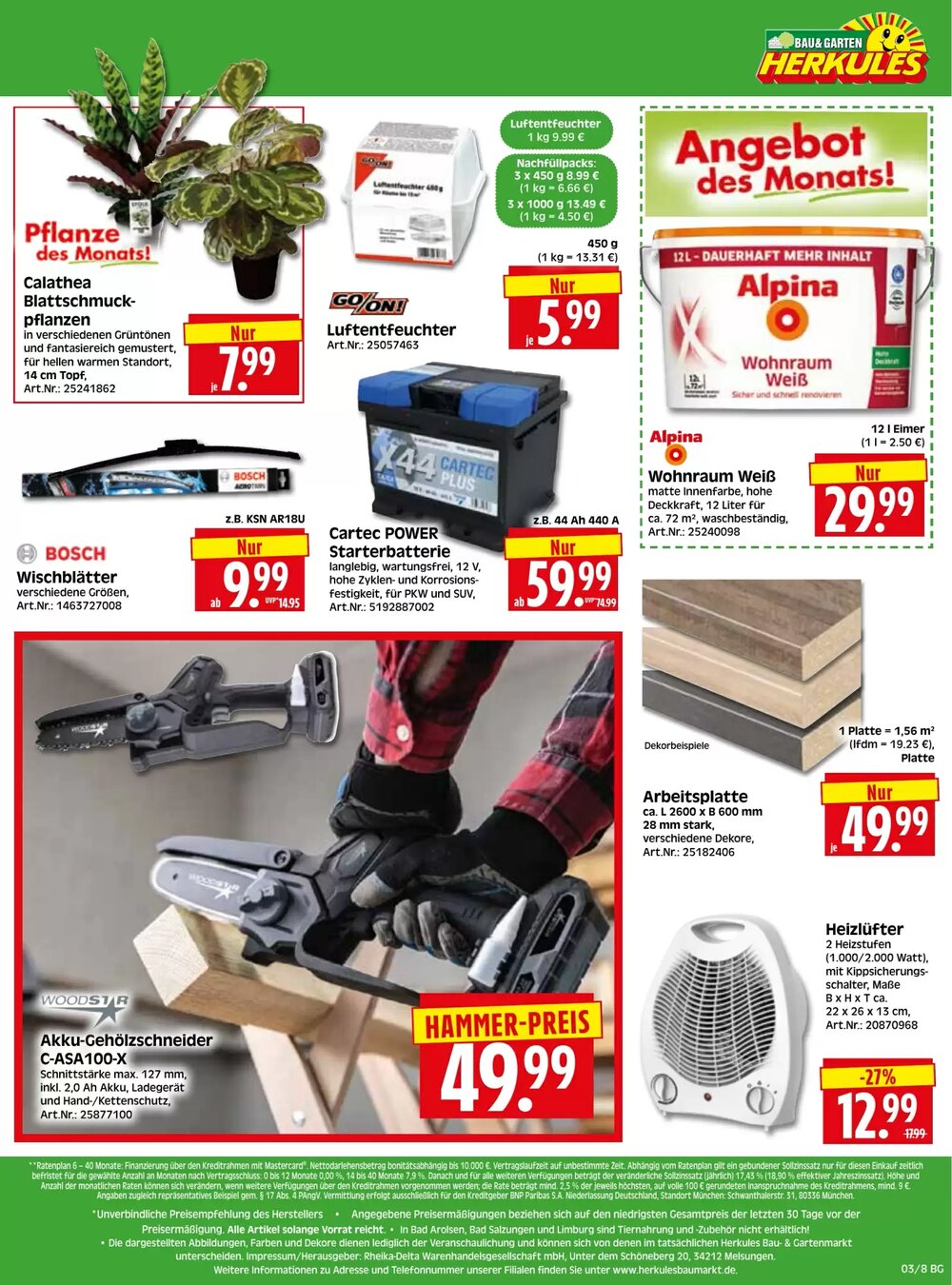 Herkules Baumarkt Prospekt (ab 12.01.2026) zum Blättern - Seite 8