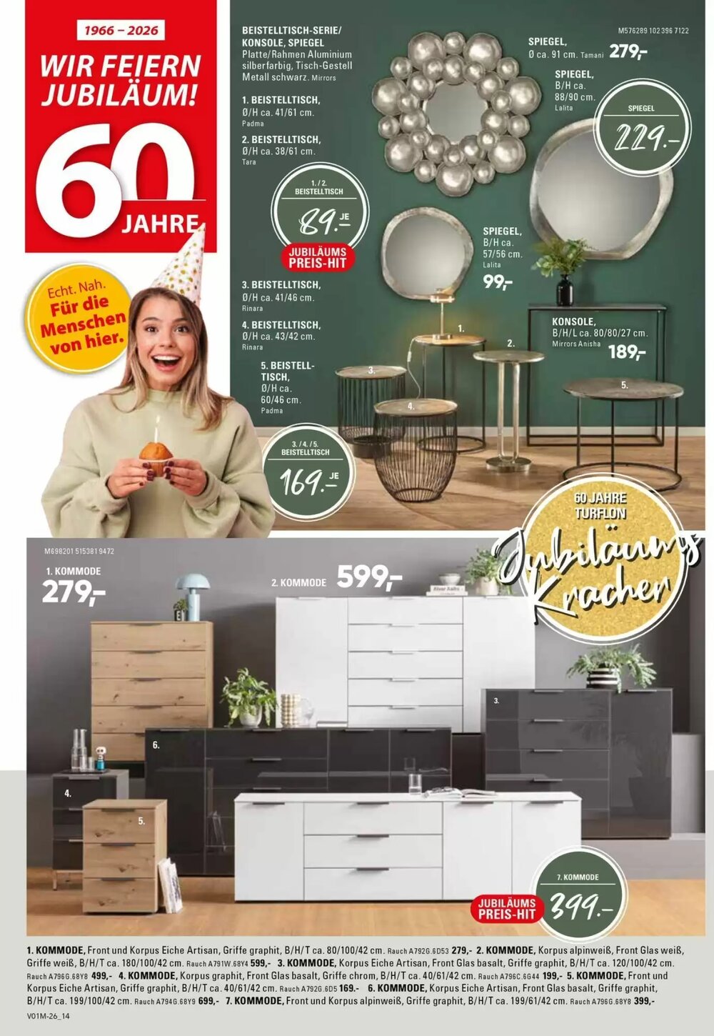 Möbel Turflon Prospekt (ab 13.01.2026) zum Blättern - Seite 14