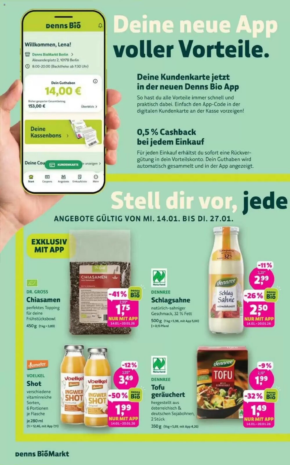 Denns BioMarkt Prospekt (ab 14.01.2026) zum Blättern - Seite 18