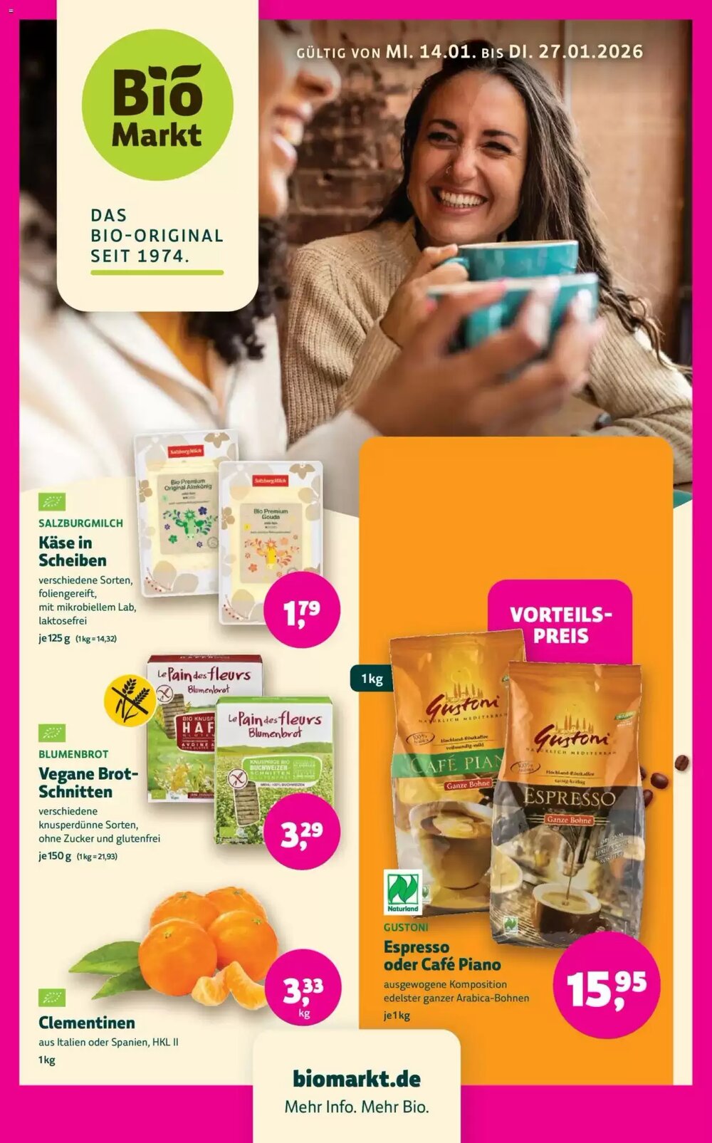 Biomarkt Prospekt (ab 14.01.2026) zum Blättern - Seite 1