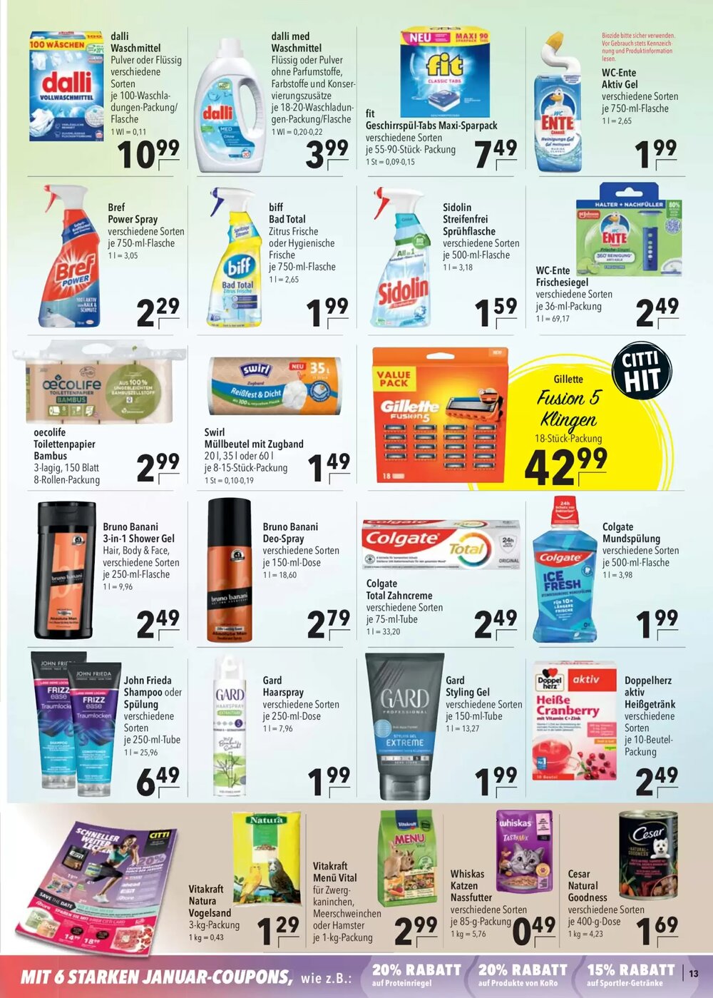 CITTI Markt Prospekt (ab 14.01.2026) zum Blättern - Seite 13