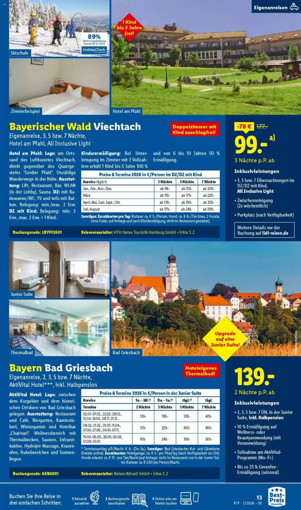 Lidl Reisen Prospekt (ab 14.01.2026) zum Blättern - Seite 13