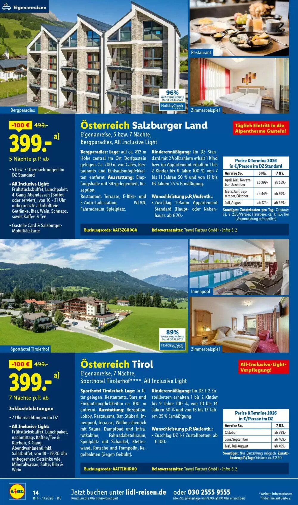 Lidl Reisen Prospekt (ab 14.01.2026) zum Blättern - Seite 14