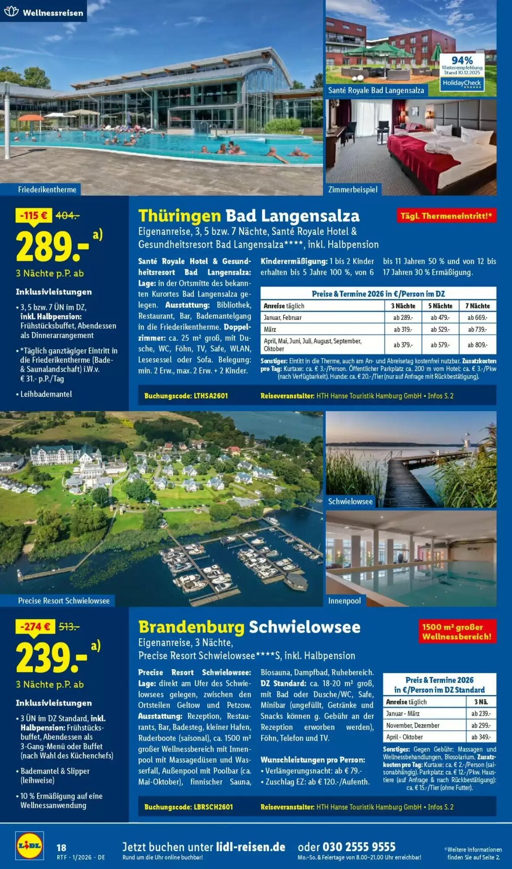 Lidl Reisen Prospekt (ab 14.01.2026) zum Blättern - Seite 18