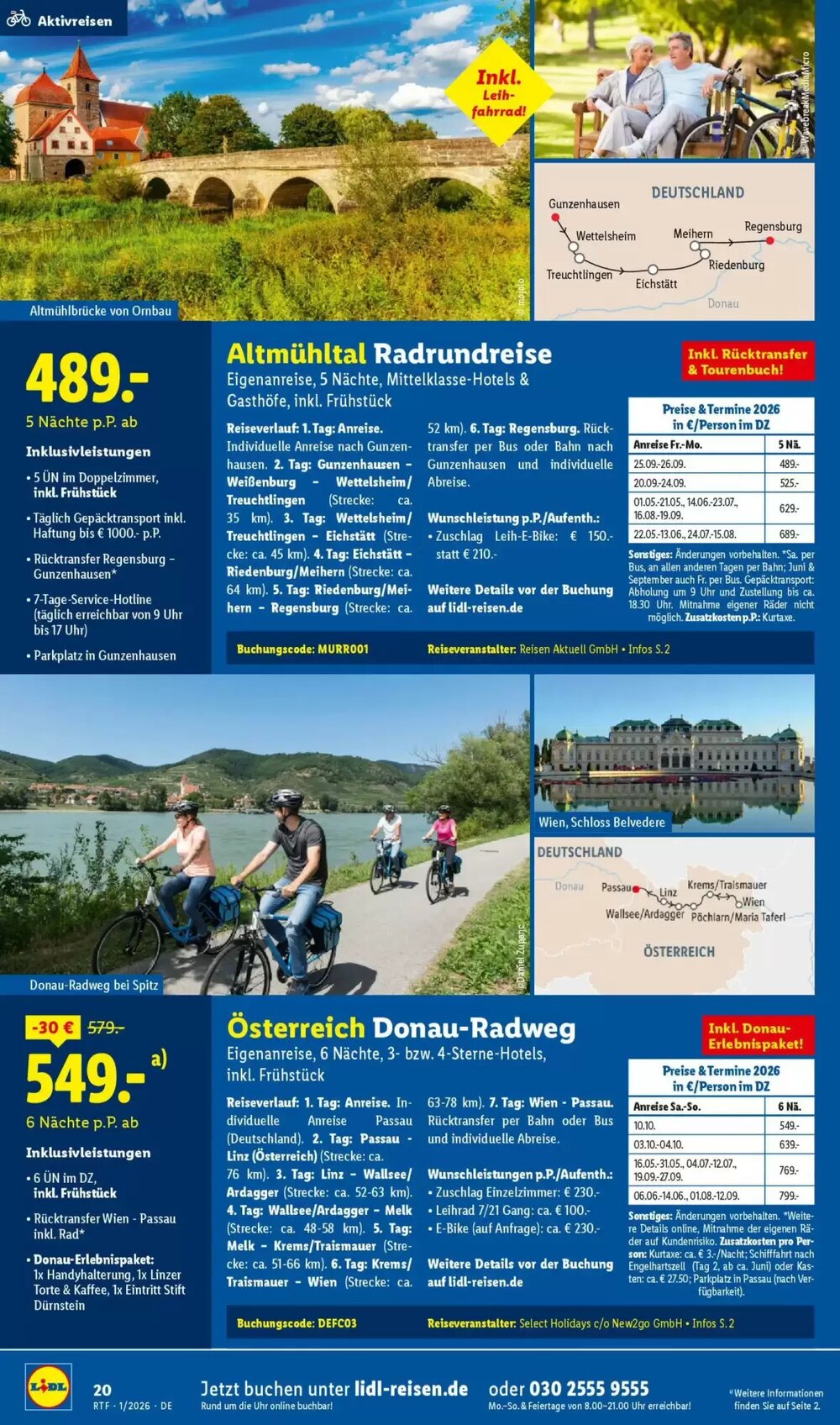 Lidl Reisen Prospekt (ab 14.01.2026) zum Blättern - Seite 20